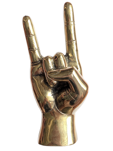 Brass "Rock On" Hand