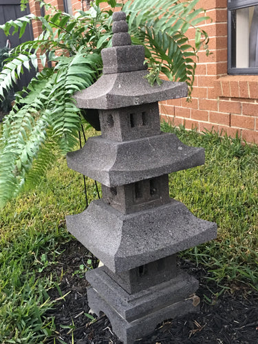 Lava Stone Pagoda (3 Tier)