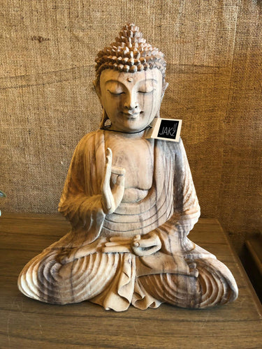 Wooden Sitting Buddha