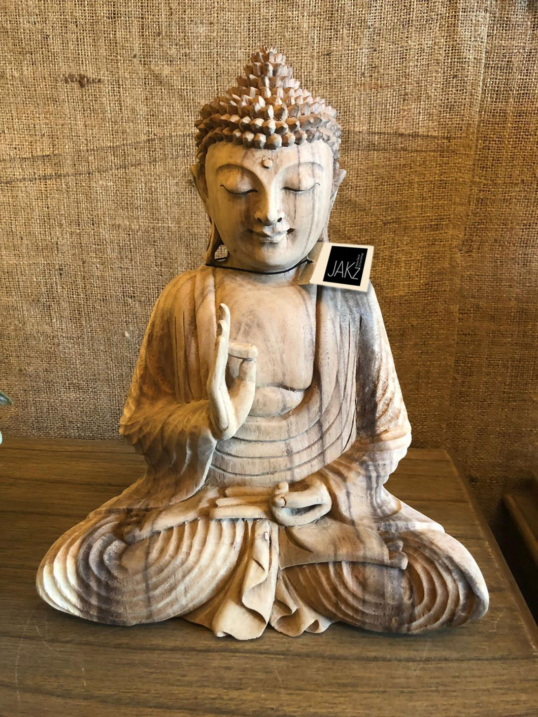 Wooden Sitting Buddha